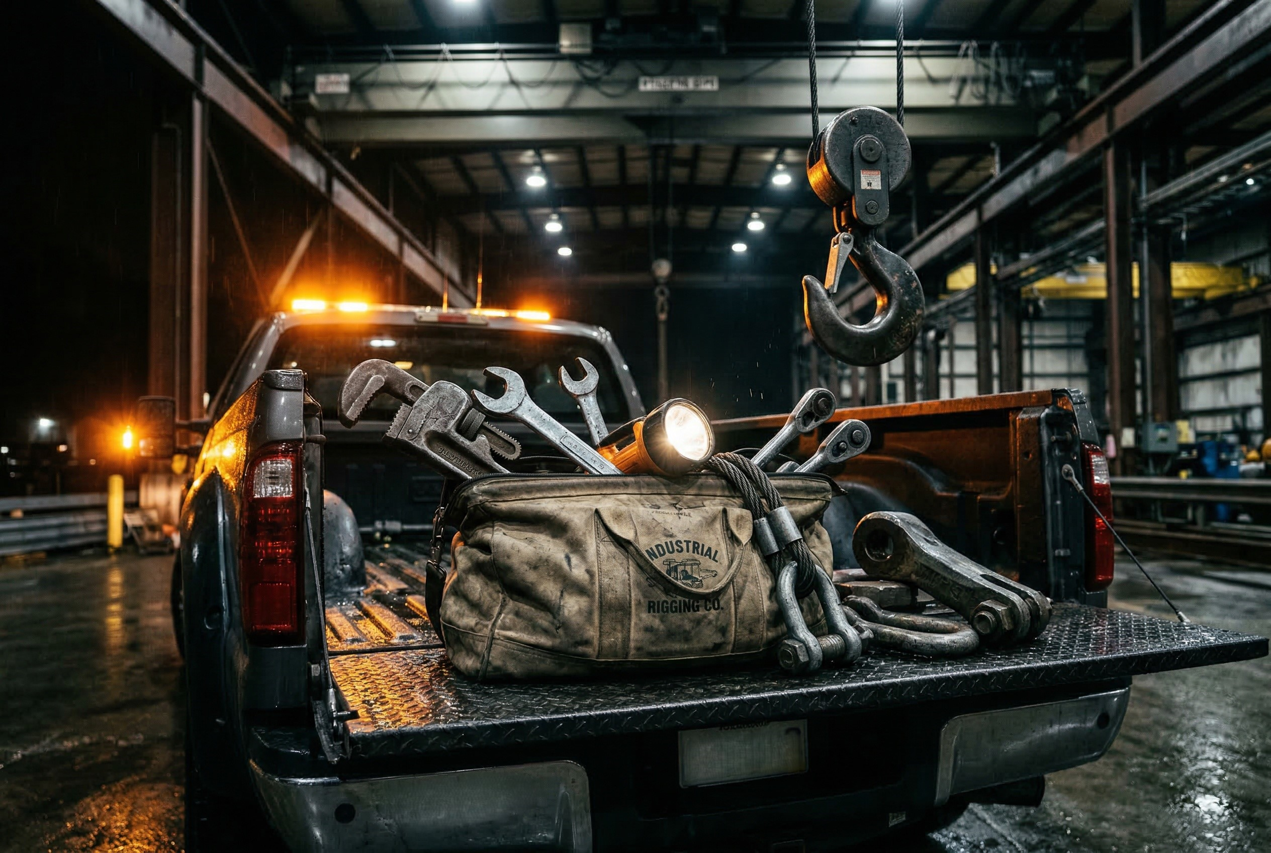 Emergency hoist service technician